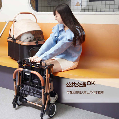 Foldable pet stroller