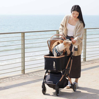 Foldable pet stroller