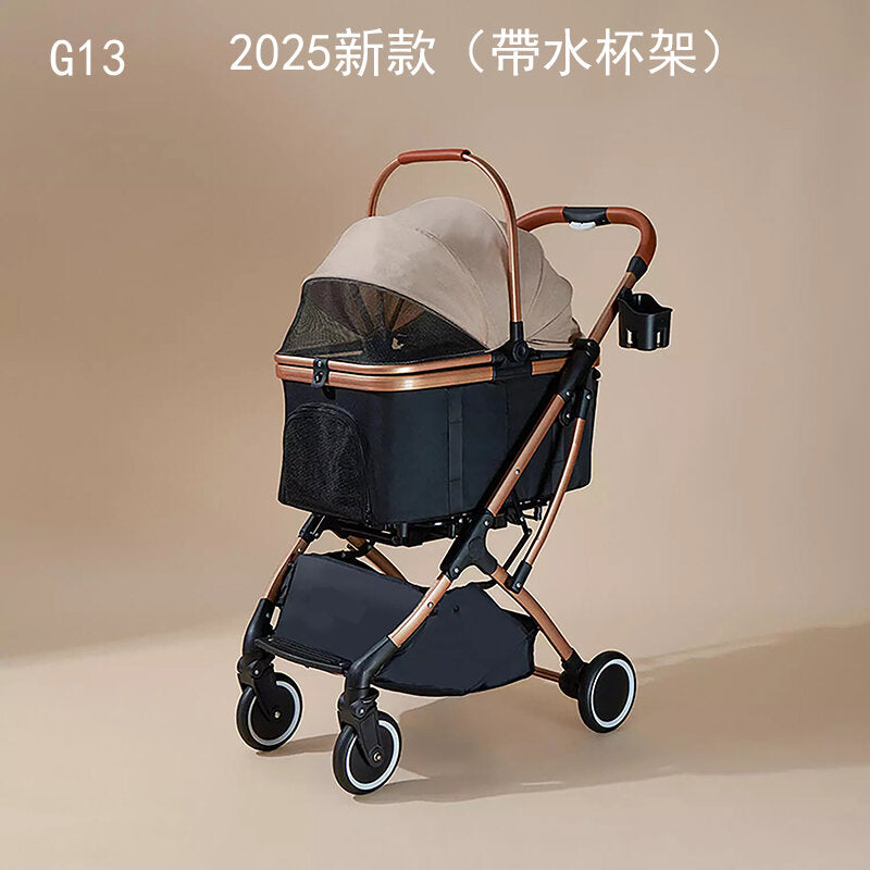 Foldable pet stroller